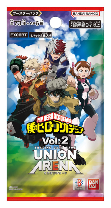 UNION ARENA "My Hero Academia" Vol. 2 Booster Pack EX06BT