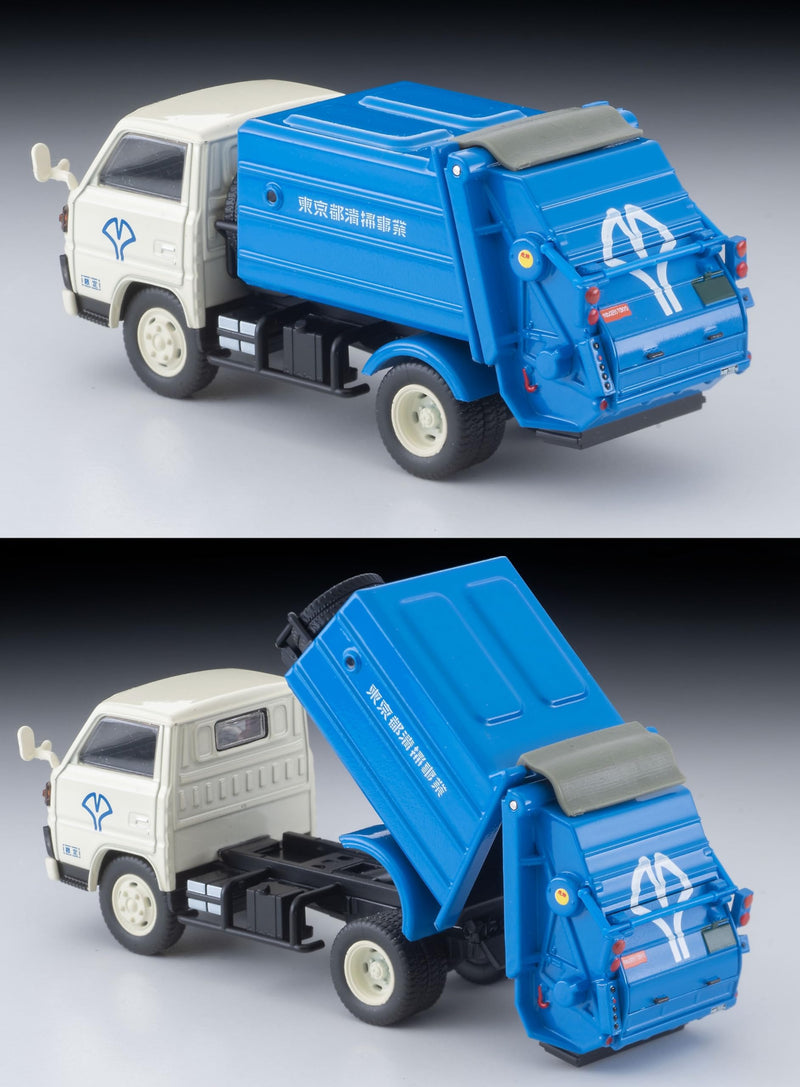 1/64 Scale Tomica Limited Vintage NEO TLV-N343a Mitsubishi Fuso Canter Garbage Truck (White / Blue)