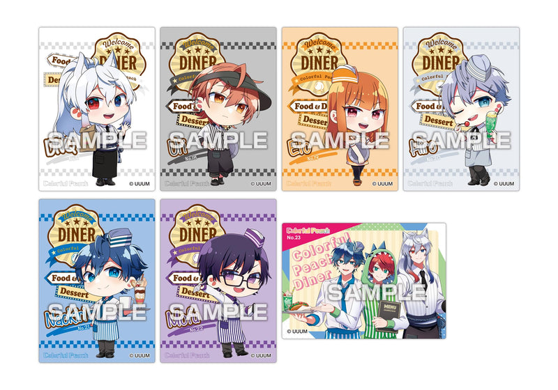 Colorful Peach Clear Card Collection Karapichi Diner