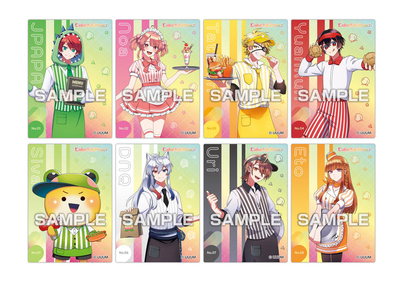 Colorful Peach Clear Card Collection Karapichi Diner