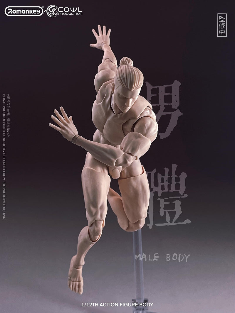 Romankey X COWL 1/12 SCALE SUPER-ACTIONAL MALE BODY (WHITE)