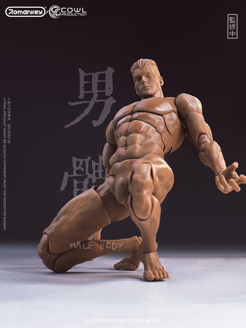 Romankey X COWL 1/12 SCALE SUPER-ACTIONAL MALE BODY (TANNED)
