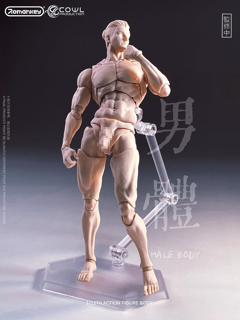 Romankey X COWL 1/12 SCALE SUPER-ACTIONAL MALE BODY (WHITE)