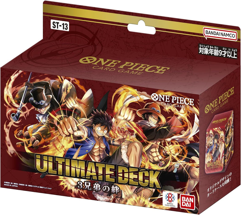 "One Piece" Card Game Ultimate Deck The 3 Brothers' Bonds ST-13
