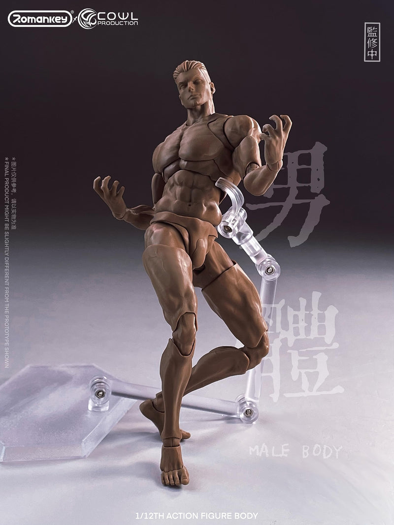 Romankey X COWL 1/12 SCALE SUPER-ACTIONAL MALE BODY (TANNED)