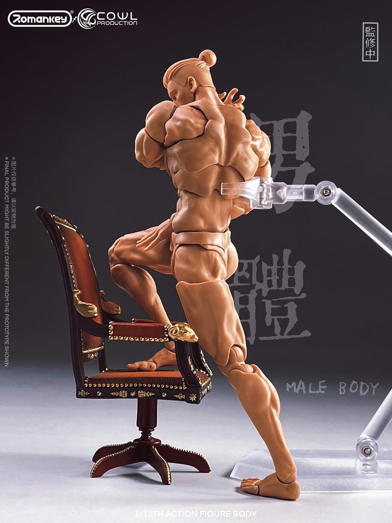 Romankey X COWL 1/12 SCALE SUPER-ACTIONAL MALE BODY (NATURAL)