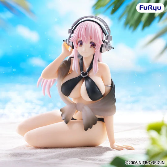Super Sonico Noodle Stopper Figure Swimsuit Black Color Ver.