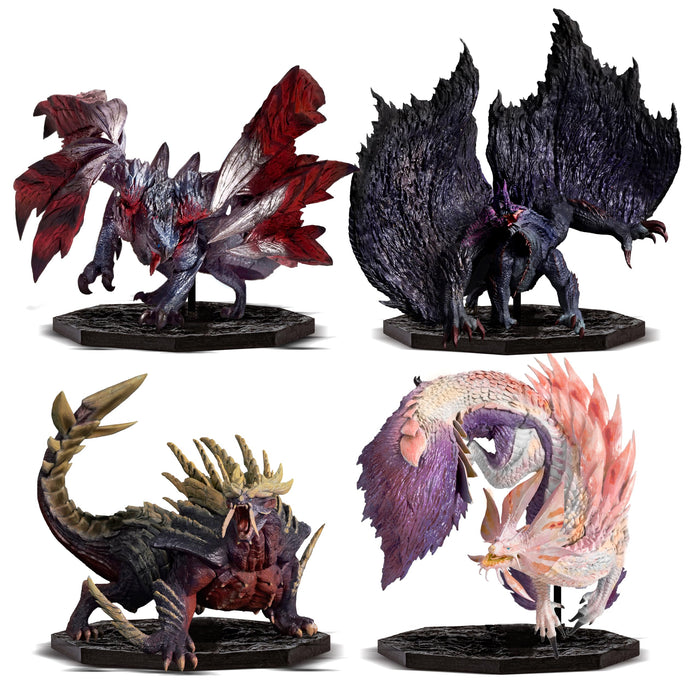 Capcom Figure Builder Cube "Monster Hunter" 4 Set Box (Gore Magala / Crimson Glow Valstrax / Magnamalo / Mizutsune)