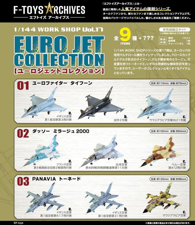 1/144 F-toys Archives Euro Jet Collection