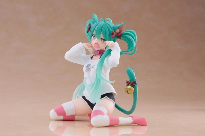 Hatsune Miku Desktop Cute Figure Nekomimi Cat Ear T-shirt Ver.