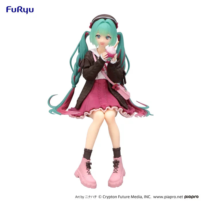 "Character Vocal Series 01 Hatsune Miku" Noodle Stopper Figure Autumn Date Pink Ver.