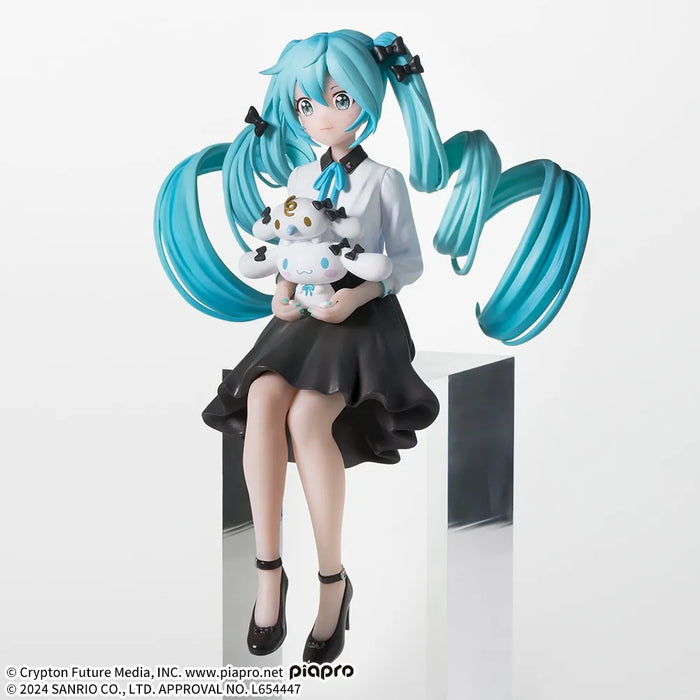 "Hatsune Miku Series" Premium Perching Figure Hatsune Miku x Cinnamoroll & Milk