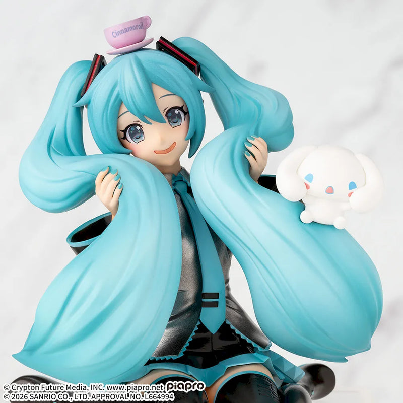 "Hatsune Miku x Cinnamoroll" Premium Perching Figure Hatsune Miku x Cinnamoroll (Mofutto / Fluffy Ver.)