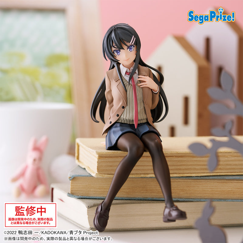 "Rascal Does Not Dream of a Knapsack Kid" Premium Perching Figure Sakurajima Mai