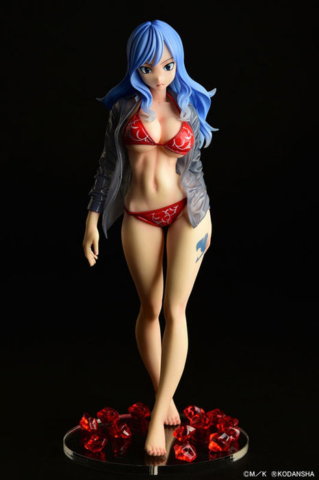 "Fairy Tail" Juvia Lockser Gravure Style Red Bikini!! Wet See-through Shirt SP 1/6 Scale