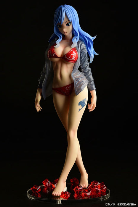 "Fairy Tail" Juvia Lockser Gravure Style Red Bikini!! Wet See-through Shirt SP 1/6 Scale