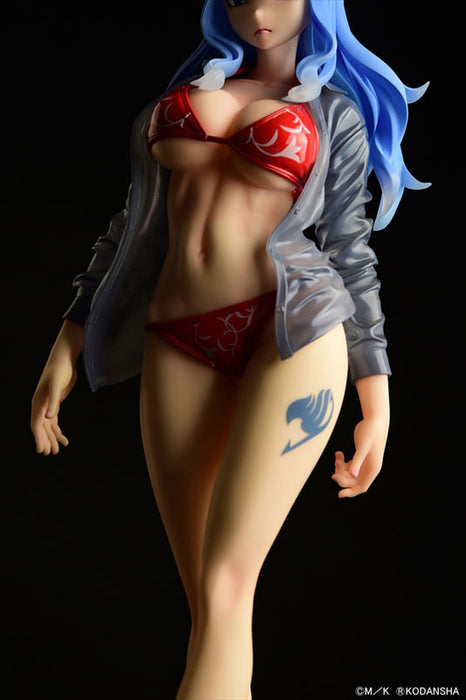 "Fairy Tail" Juvia Lockser Gravure Style Red Bikini!! Wet See-through Shirt SP 1/6 Scale