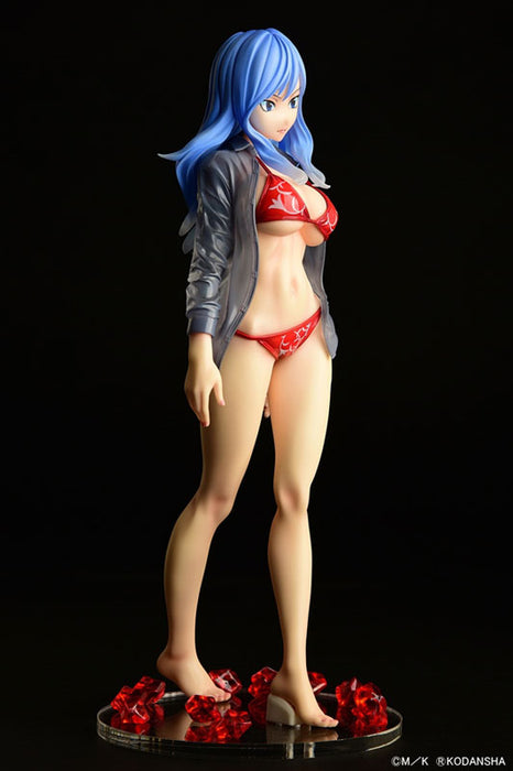 "Fairy Tail" Juvia Lockser Gravure Style Red Bikini!! Wet See-through Shirt SP 1/6 Scale