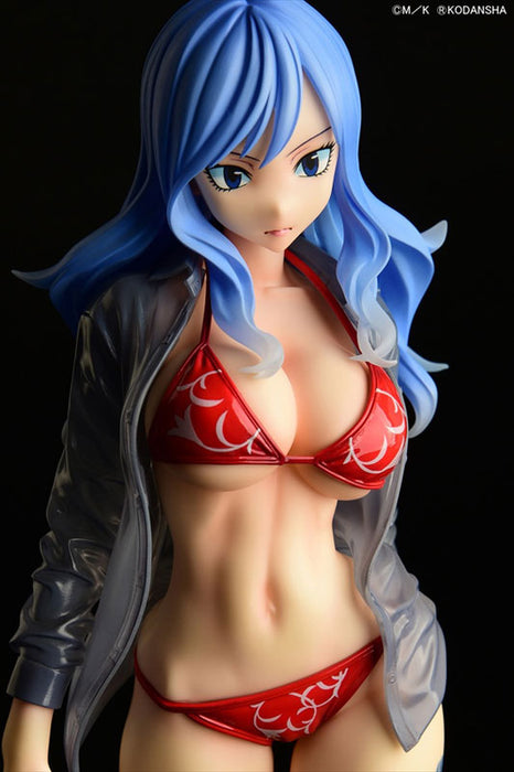 "Fairy Tail" Juvia Lockser Gravure Style Red Bikini!! Wet See-through Shirt SP 1/6 Scale