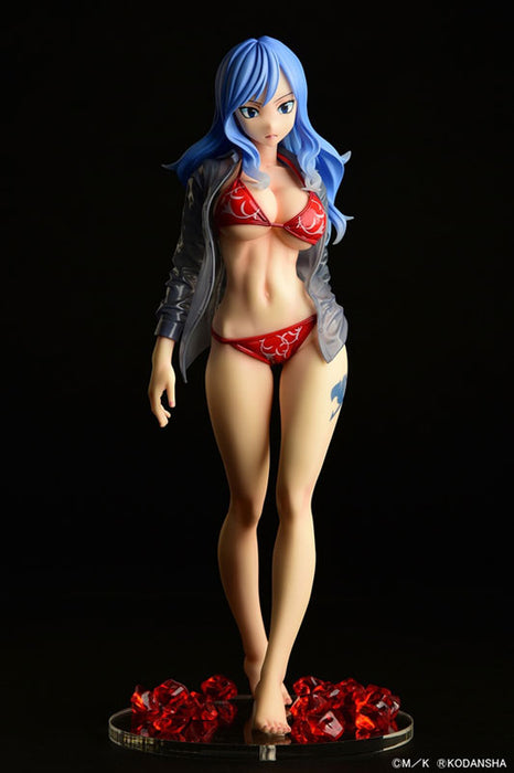 "Fairy Tail" Juvia Lockser Gravure Style Red Bikini!! Wet See-through Shirt SP 1/6 Scale