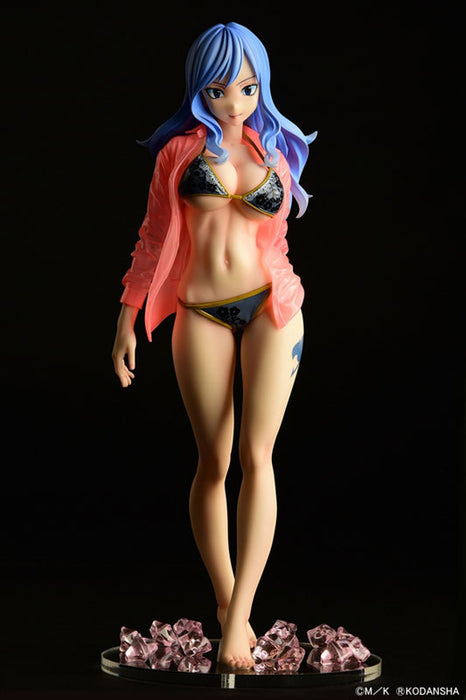 "Fairy Tail" Juvia Lockser Gravure Style Black Bikini!! Wet See-through Shirt SP 1/6 Scale