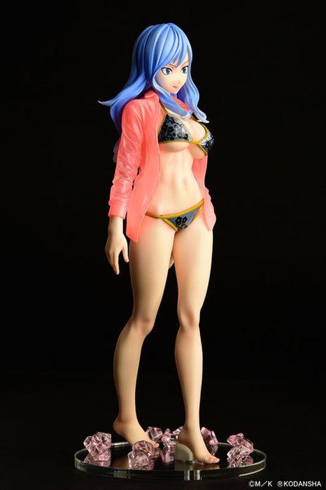 "Fairy Tail" Juvia Lockser Gravure Style Black Bikini!! Wet See-through Shirt SP 1/6 Scale