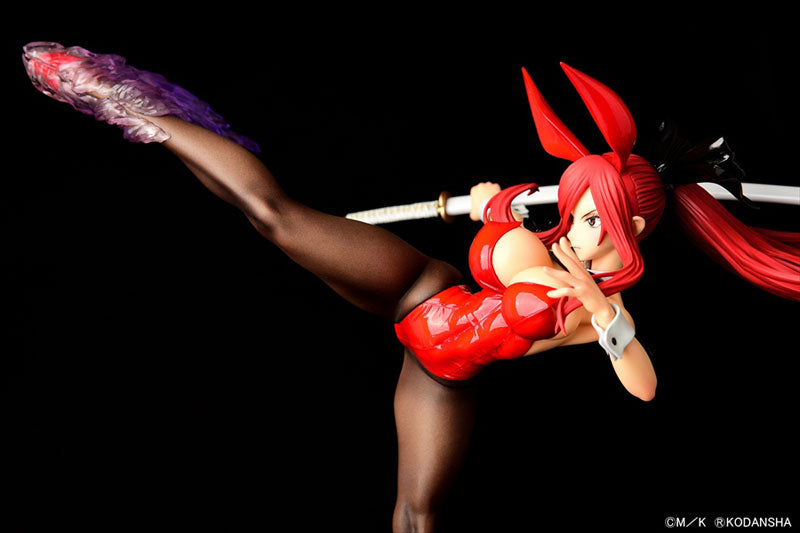 "Fairy Tail" Erza Scarlet High Kick Ver. Red Bunny 1/6 Scale Figure