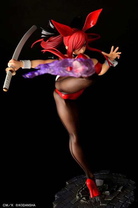 "Fairy Tail" Erza Scarlet High Kick Ver. Red Bunny 1/6 Scale Figure