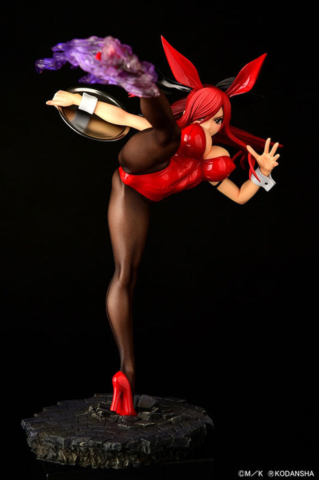 "Fairy Tail" Erza Scarlet High Kick Ver. Red Bunny 1/6 Scale Figure