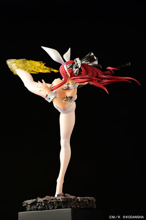 "Fairy Tail" Erza Scarlet High Kick Ver. White Bunny 1/6 Scale Figure