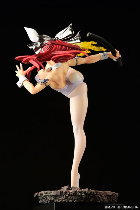 "Fairy Tail" Erza Scarlet High Kick Ver. White Bunny 1/6 Scale Figure