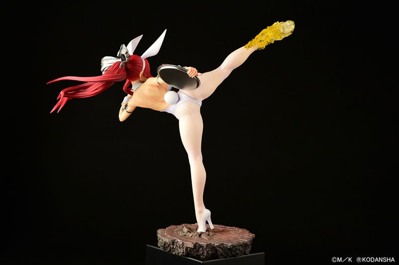 "Fairy Tail" Erza Scarlet High Kick Ver. White Bunny 1/6 Scale Figure