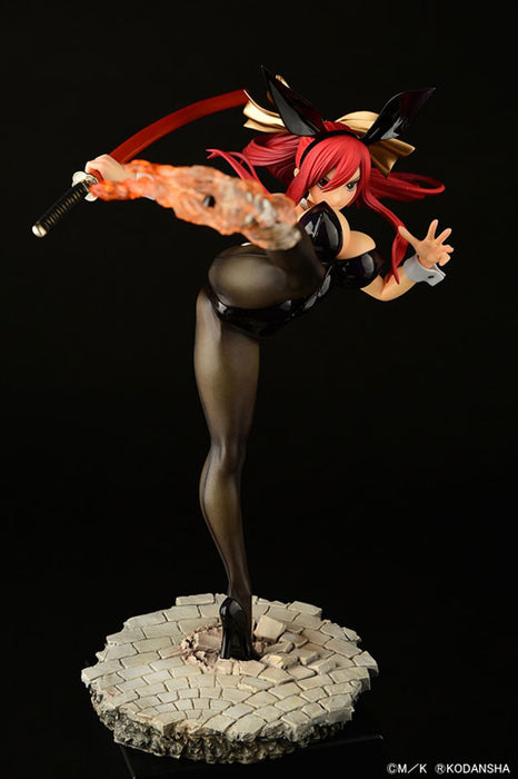 "Fairy Tail" Erza Scarlet High Kick Ver. Black Bunny 1/6 Scale Figure