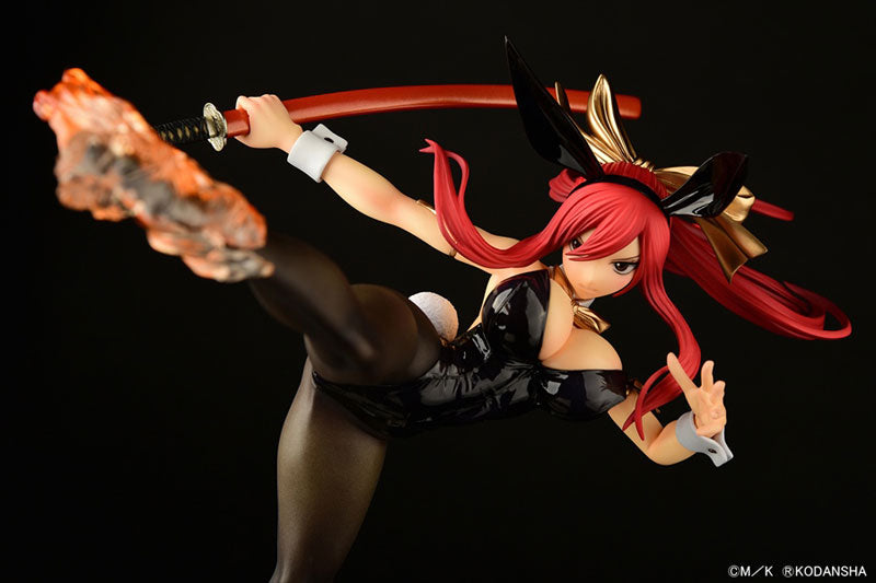 "Fairy Tail" Erza Scarlet High Kick Ver. Black Bunny 1/6 Scale Figure