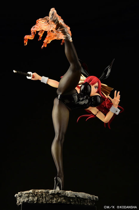 "Fairy Tail" Erza Scarlet High Kick Ver. Black Bunny 1/6 Scale Figure