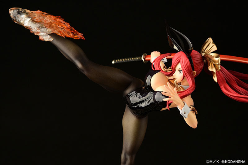 "Fairy Tail" Erza Scarlet High Kick Ver. Black Bunny 1/6 Scale Figure