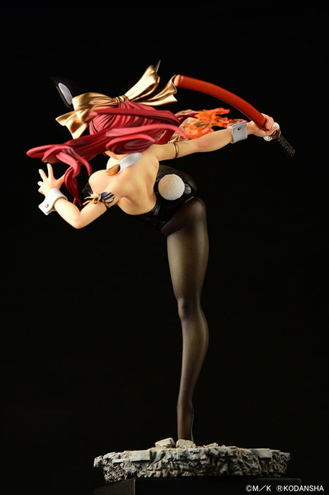 "Fairy Tail" Erza Scarlet High Kick Ver. Black Bunny 1/6 Scale Figure