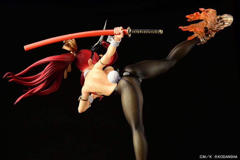 "Fairy Tail" Erza Scarlet High Kick Ver. Black Bunny 1/6 Scale Figure