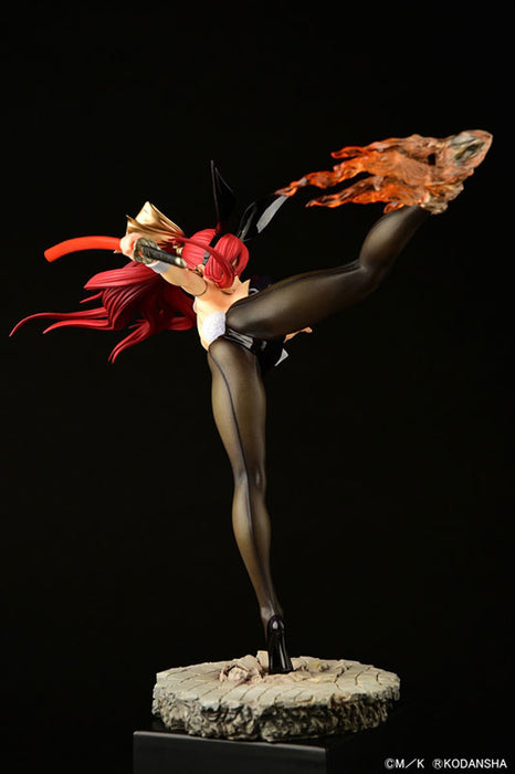 "Fairy Tail" Erza Scarlet High Kick Ver. Black Bunny 1/6 Scale Figure