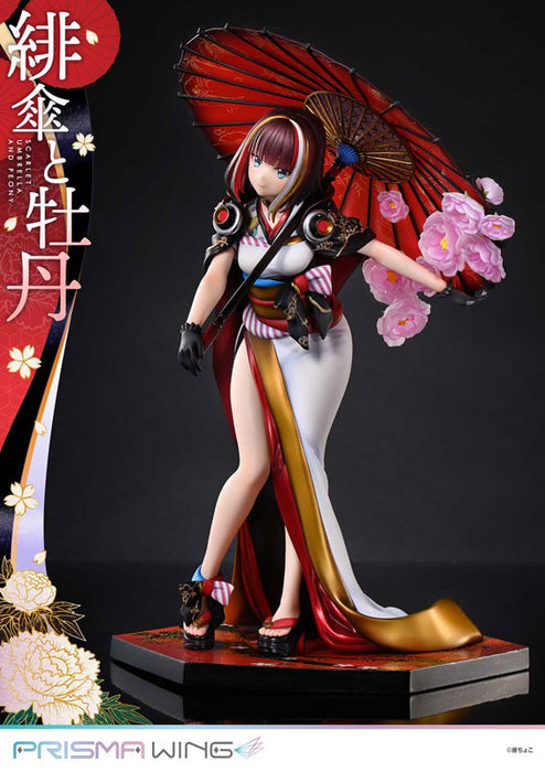 PRISMA WING Fuzichoco Original Illustration Scarlet Umbrella and Peony 1/7 Scale Figure