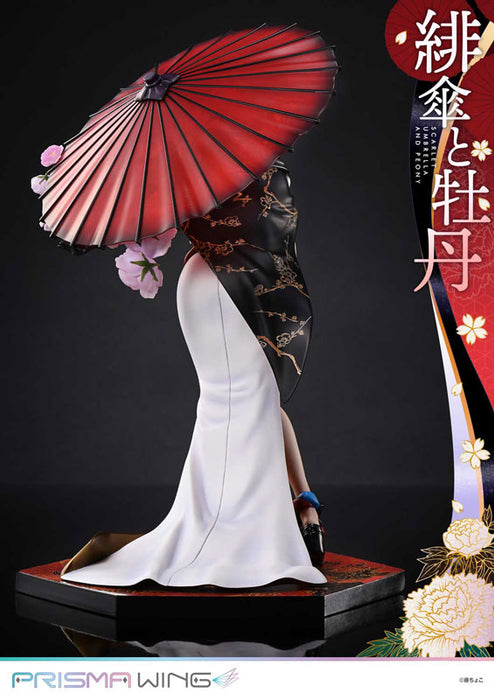 PRISMA WING Fuzichoco Original Illustration Scarlet Umbrella and Peony 1/7 Scale Figure