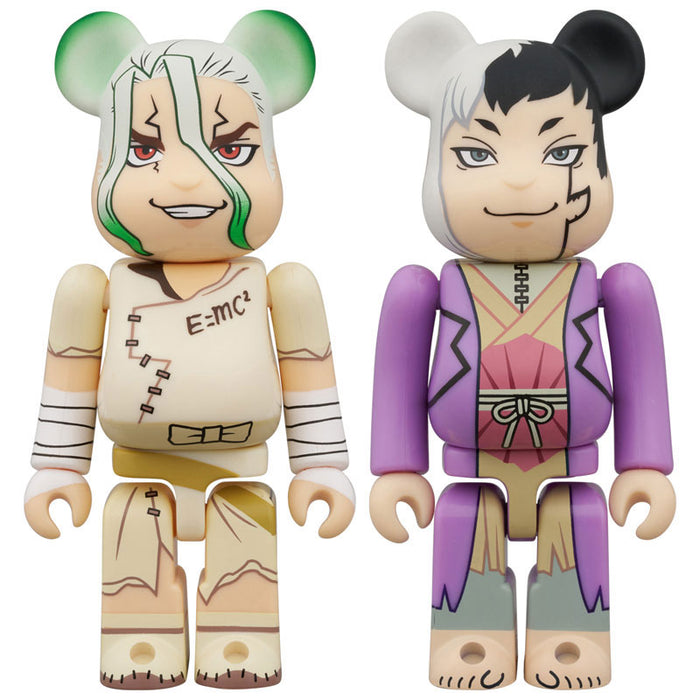 BE@RBRICK "Dr. Stone" Ishigami Senku & Asagiri Gen 2 Set