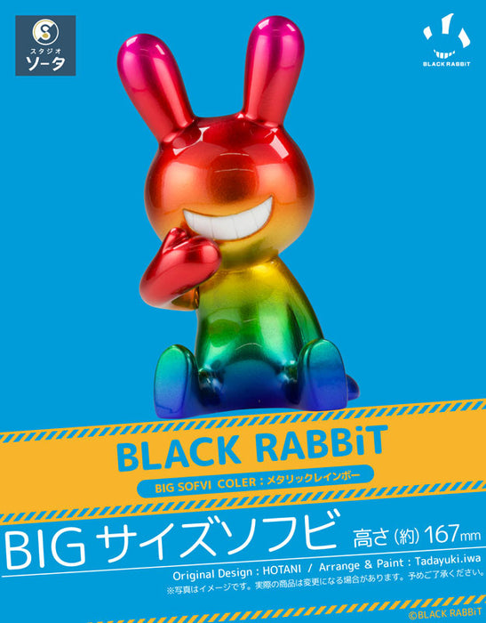 BLACK RABBiT BIG SOFVI COLOR: Metallic Rainbow