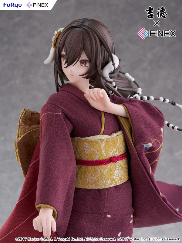 Yoshitoku x F:NEX "Azur Lane" Mikasa blue flower komachi Ver. -Japanese Doll- 1/4 Scale Figure
