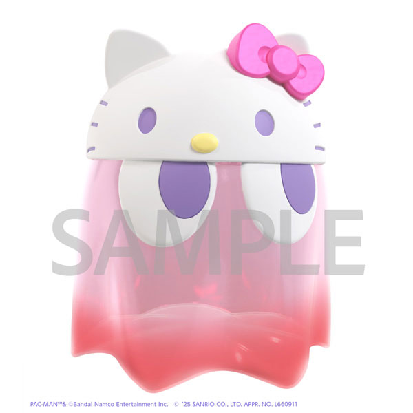 "Pac-Man" x Sanrio Characters Chibi Collect Figure Deluxe Ghost Hello Kitty Clear Color Ver.