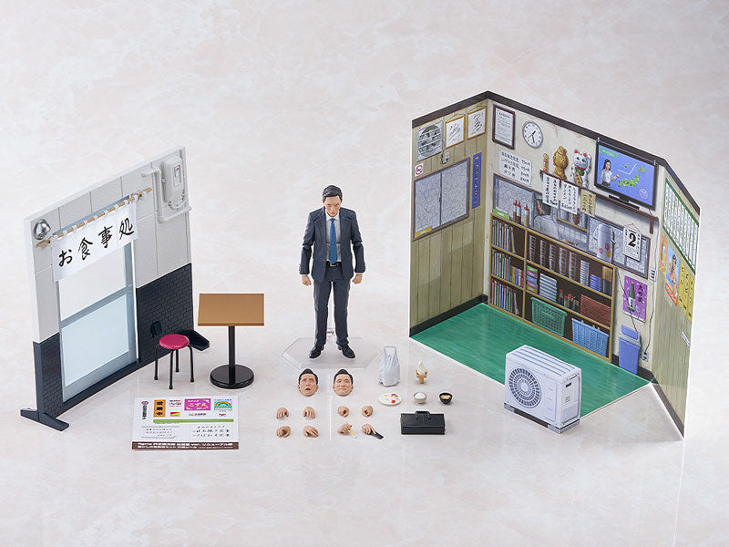 figma "Solitary Gourmet" Inogashira Goro Yutaka Matsushige Ver. Renewal Edition Nostalgic Teishoku Restaurant Set