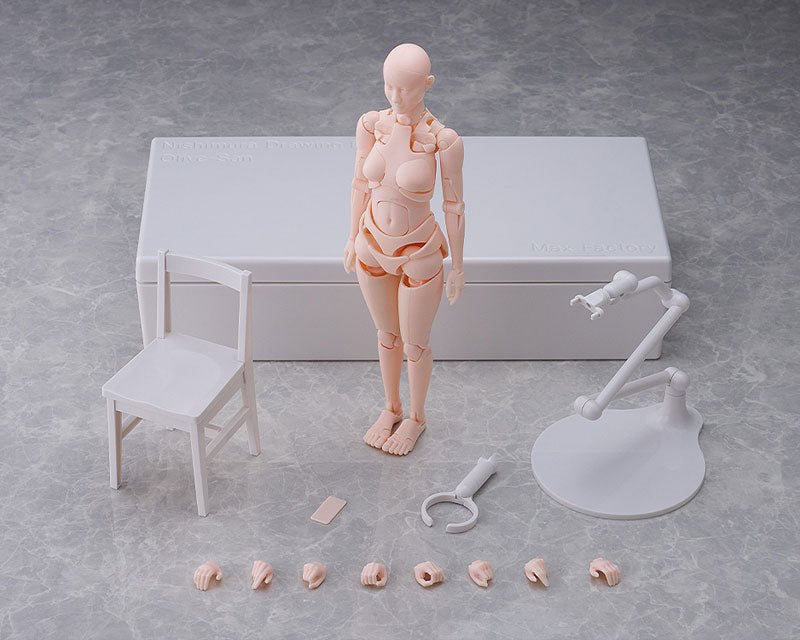 Nishimura Style Drawing Doll Olive Flesh