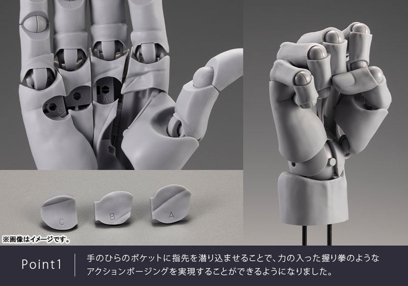 Artist Support Item Hand Model Men's/L -White-