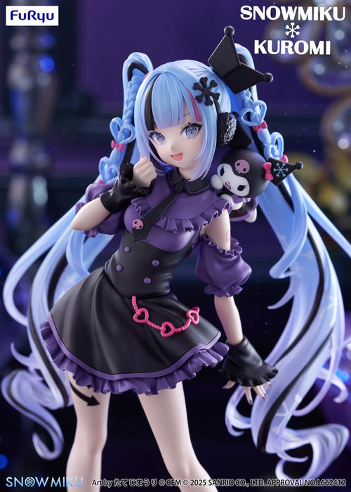 "Snow Miku x Kuromi" Trio-Try-iT Figure -Snow Miku x Kuromi-