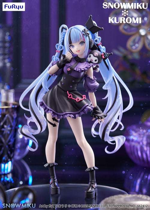 "Snow Miku x Kuromi" Trio-Try-iT Figure -Snow Miku x Kuromi-